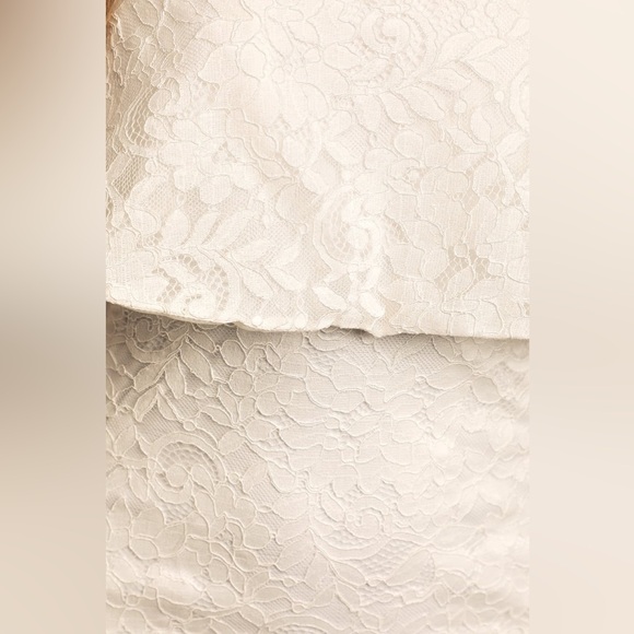 NWT LULUS LET’S GO OUT TONIGHT WHITE LACE STRAPLESS BODY CON DRESS SIZE MEDIUM - Picture 8 of 16